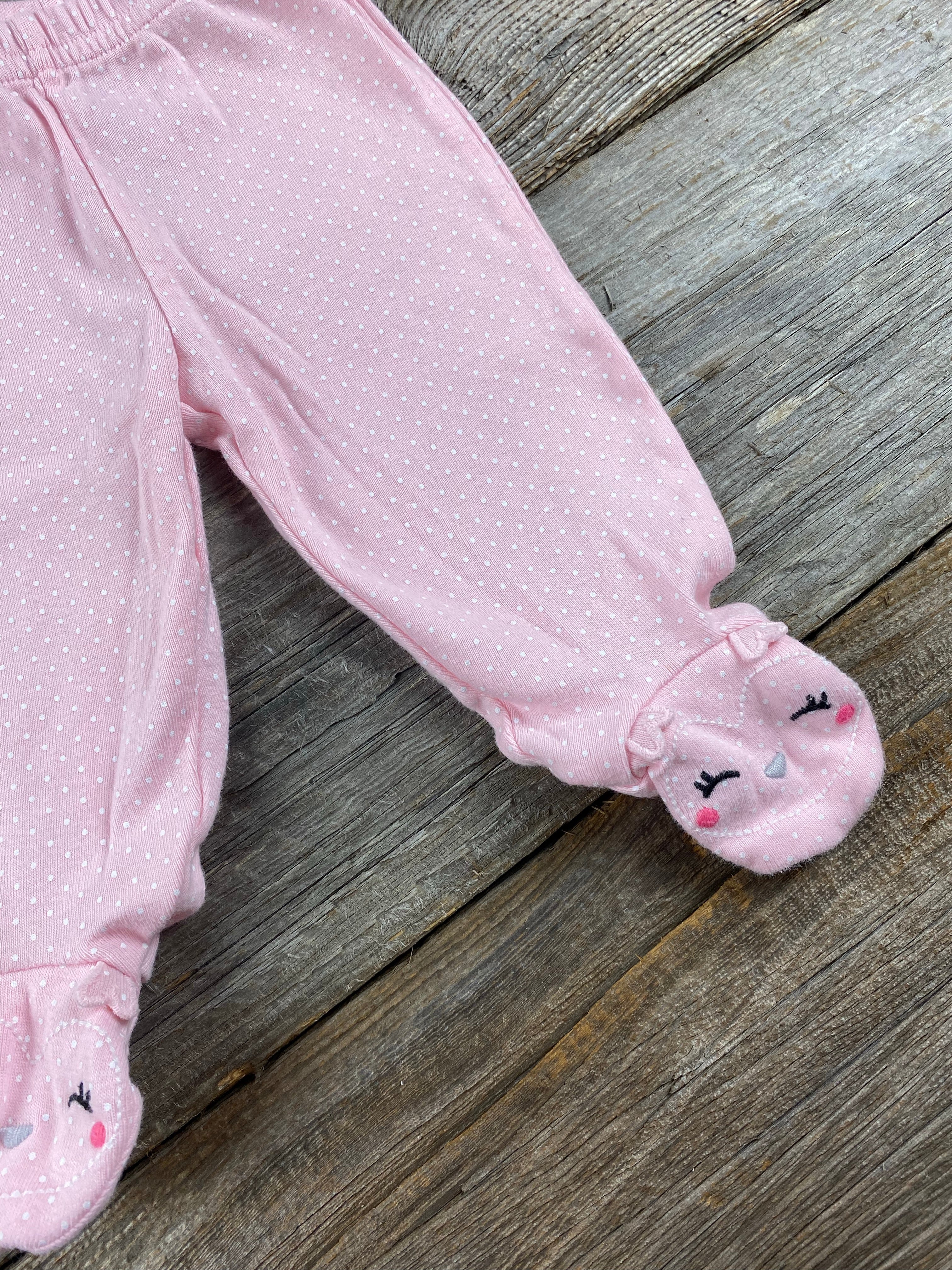 Child of Mine 0-3M 2 Piece Polka Dot Outfit - Image 3